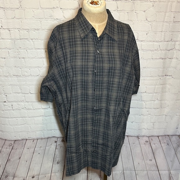 Van Heusen Other - Van Heusen Charcoal Checkered Shirt